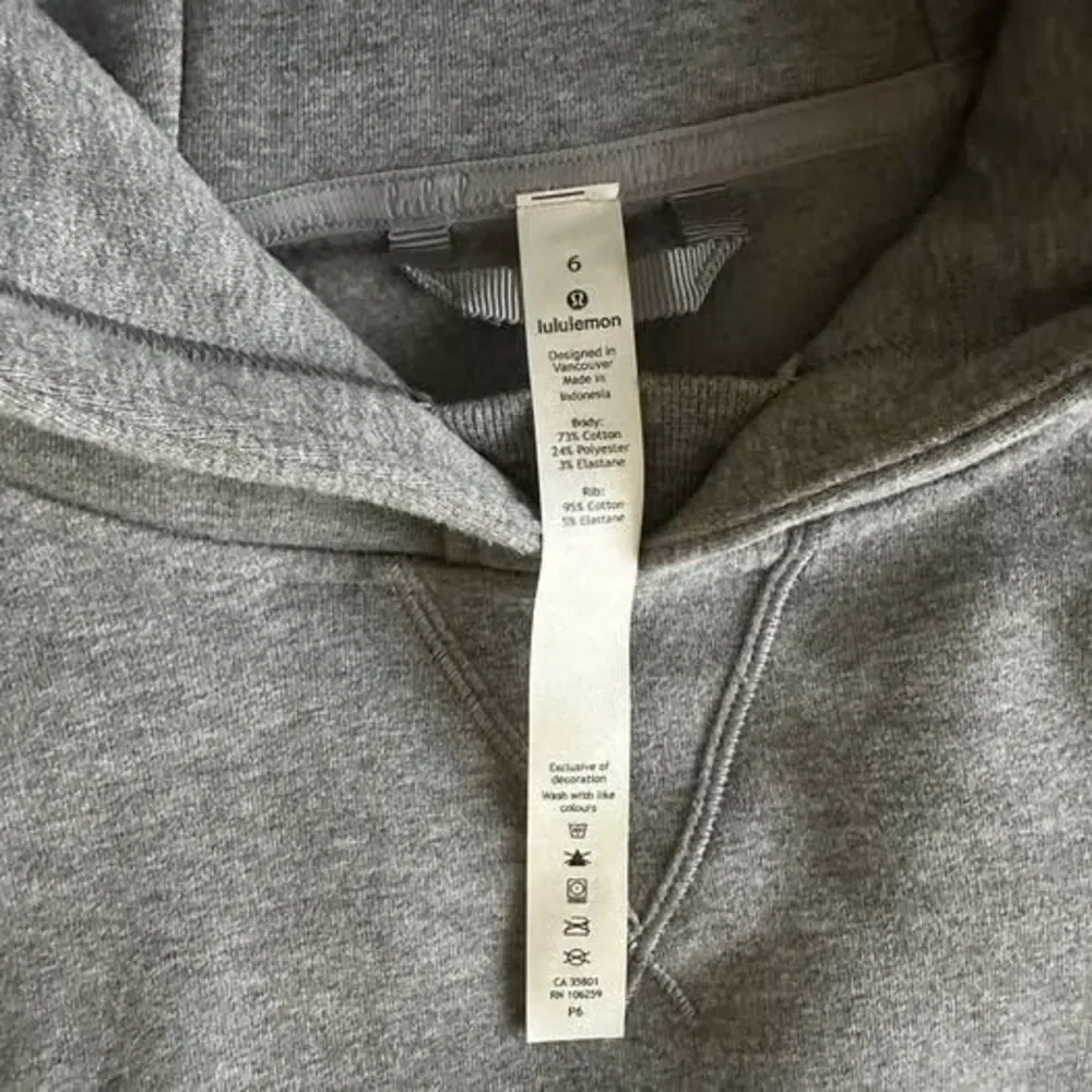 Lululemon Hoodie Size 6 Heathered Core Medium Grey